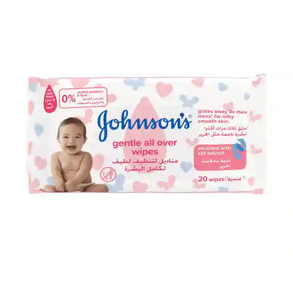Jonson'S Gentle All Over Baby Wipes With Silk Extract (3+3Free) 6X72 Wibs